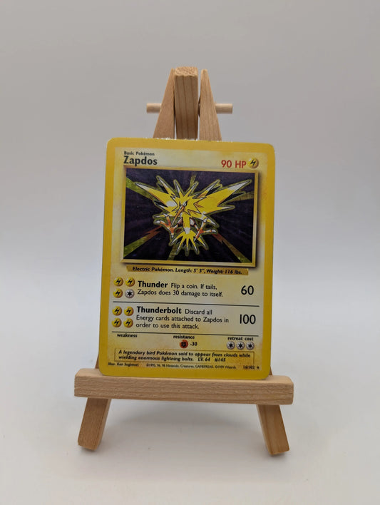 Pokémon TCG Zapdos Base Set 16/102 Holo Unlimited Holo Rare FRENLY BRICKS - Open 7 Days