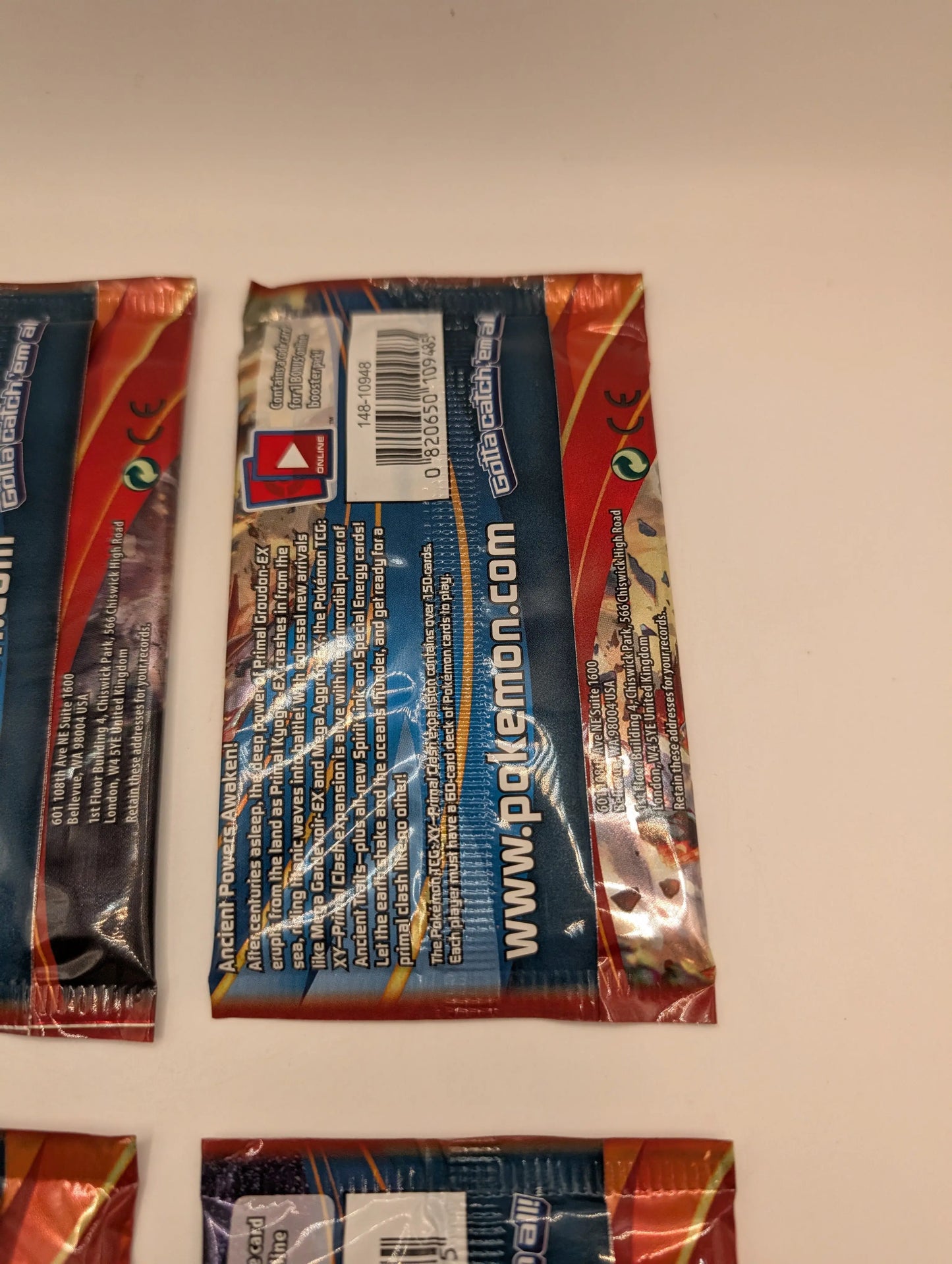 Pokémon XY Primal Clash Sealed Booster Packs Art Set FRENLY BRICKS - Open 7 Days