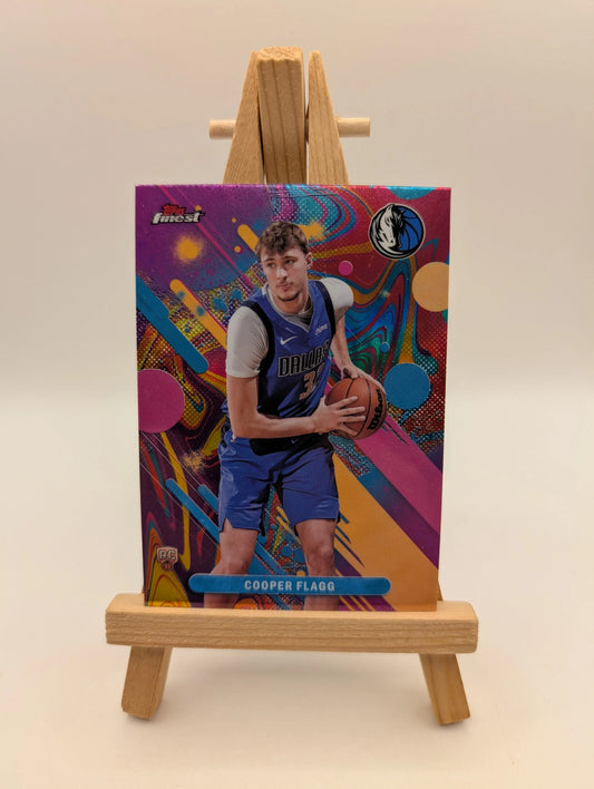 2025-26 Topps Finest COOPER FLAGG Common Rookie Oil Spill #1 FRENLY BRICKS - Open 7 Days