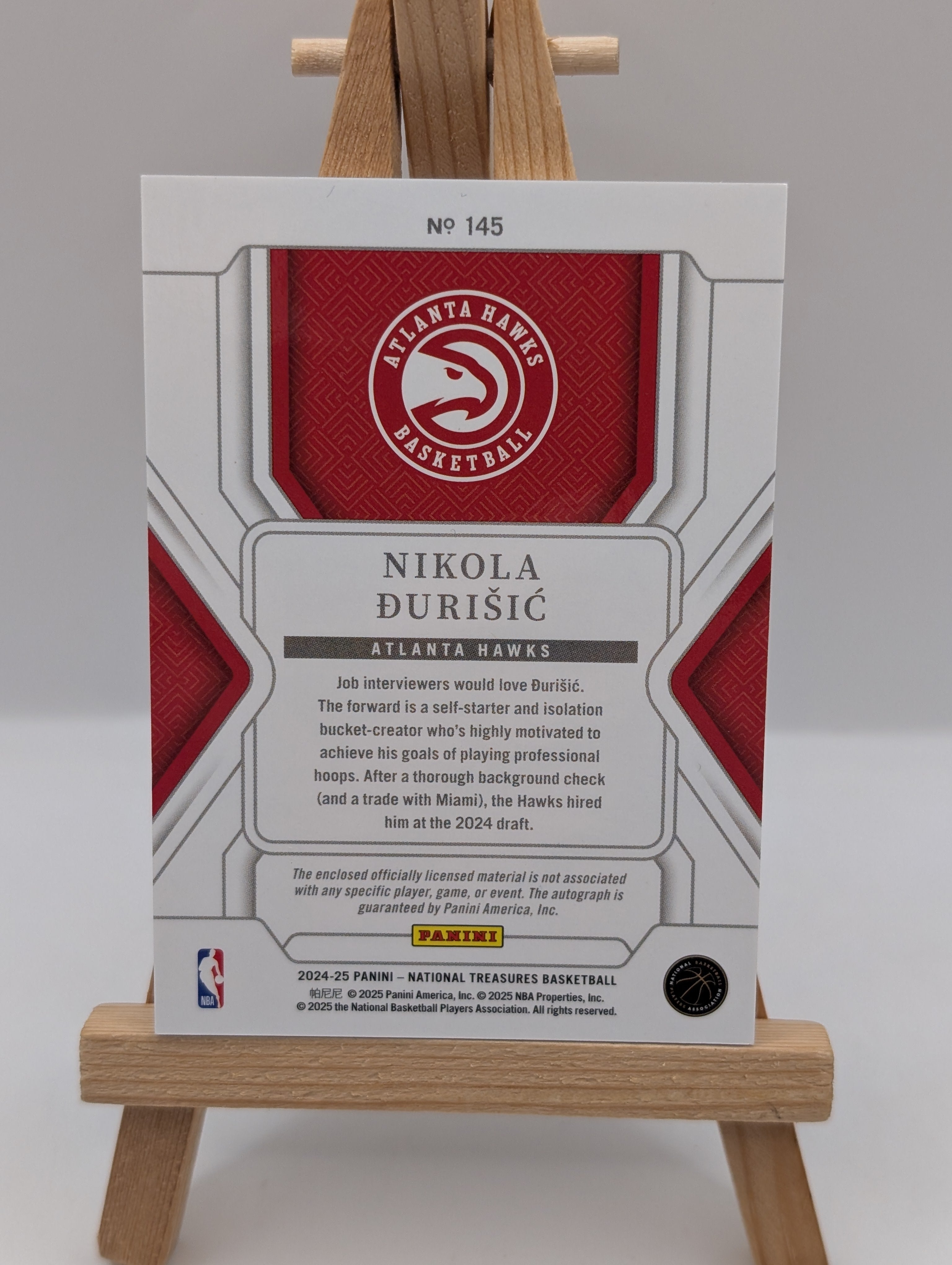 2024-25 National Treasures Nikola Durisic Rookie Patch Auto International #/24 FRENLY BRICKS - Open 7 Days