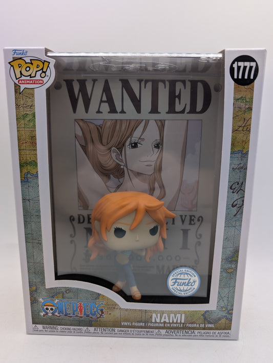 Funko Pop! One Piece Wanted Poster Nami #1777 Funko Special Edition