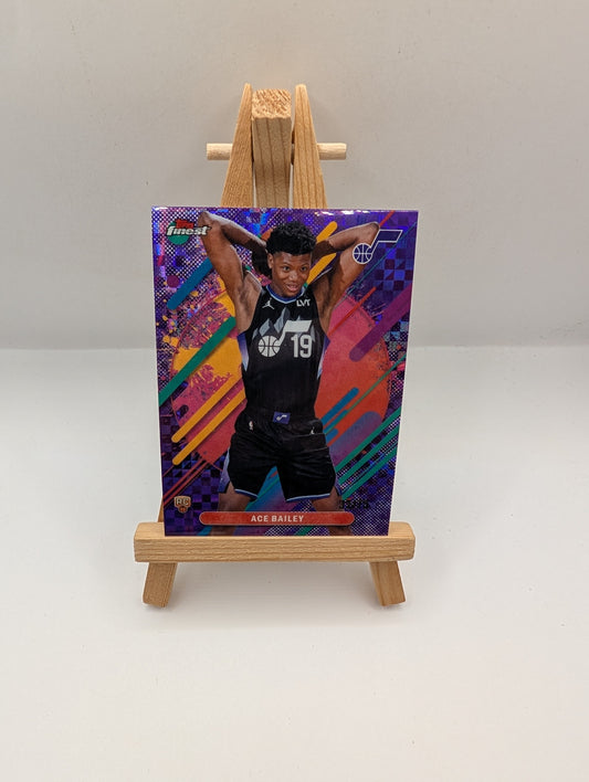 2025-26 Topps Finest Ace Bailey #205 Rare Purple X-Fractor Rookie RC Jazz /75 FRENLY BRICKS - Open 7 Days