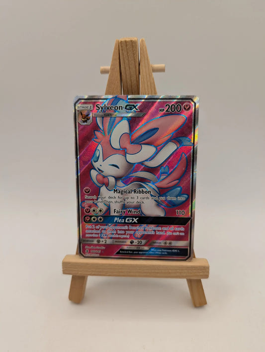 TCG Pokemon English Sylveon GX (Full Art) 140/145 Sm-Guardians Rising Holo FRENLY BRICKS - Open 7 Days