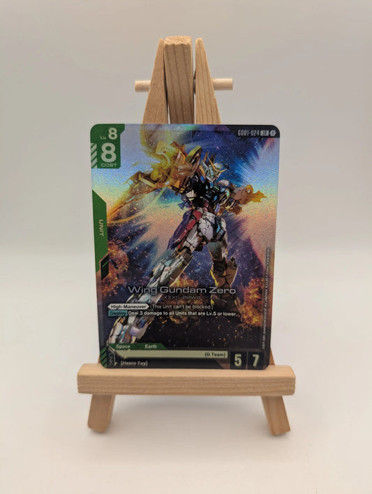 Gundam TCG - Wing Gundam Zero GD01-024 LR Newtype Rising FRENLY BRICKS - Open 7 Days