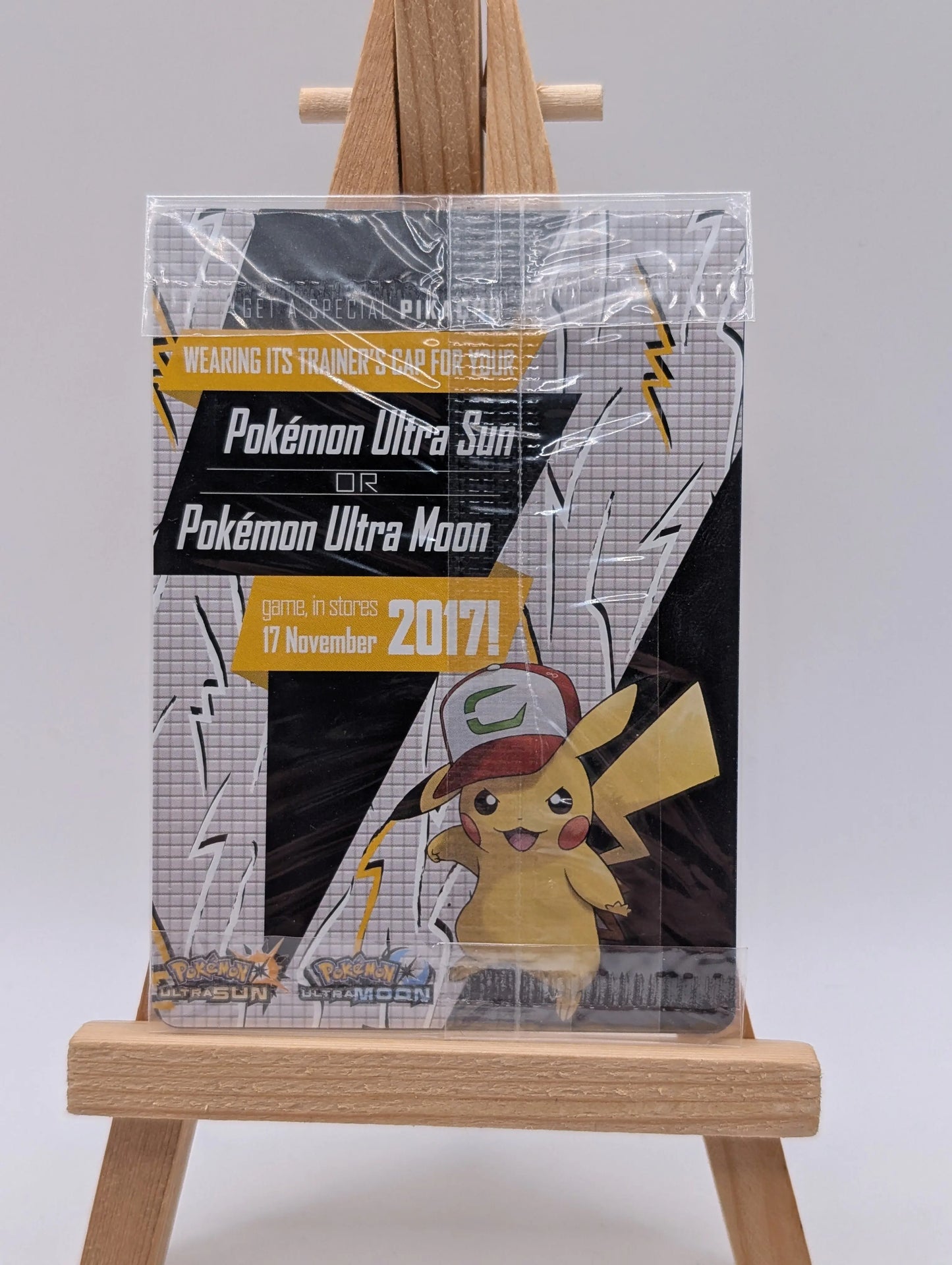 Ash's Pikachu - SM108 - SEALED - Non-Holo - SuMo Promo - Pokemon Card FRENLY BRICKS - Open 7 Days