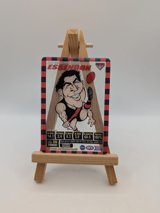2007 AFL Teamcoach Trading Card Star Wild SW5 Scott Lucas (Essendon). FRENLY BRICKS - Open 7 Days