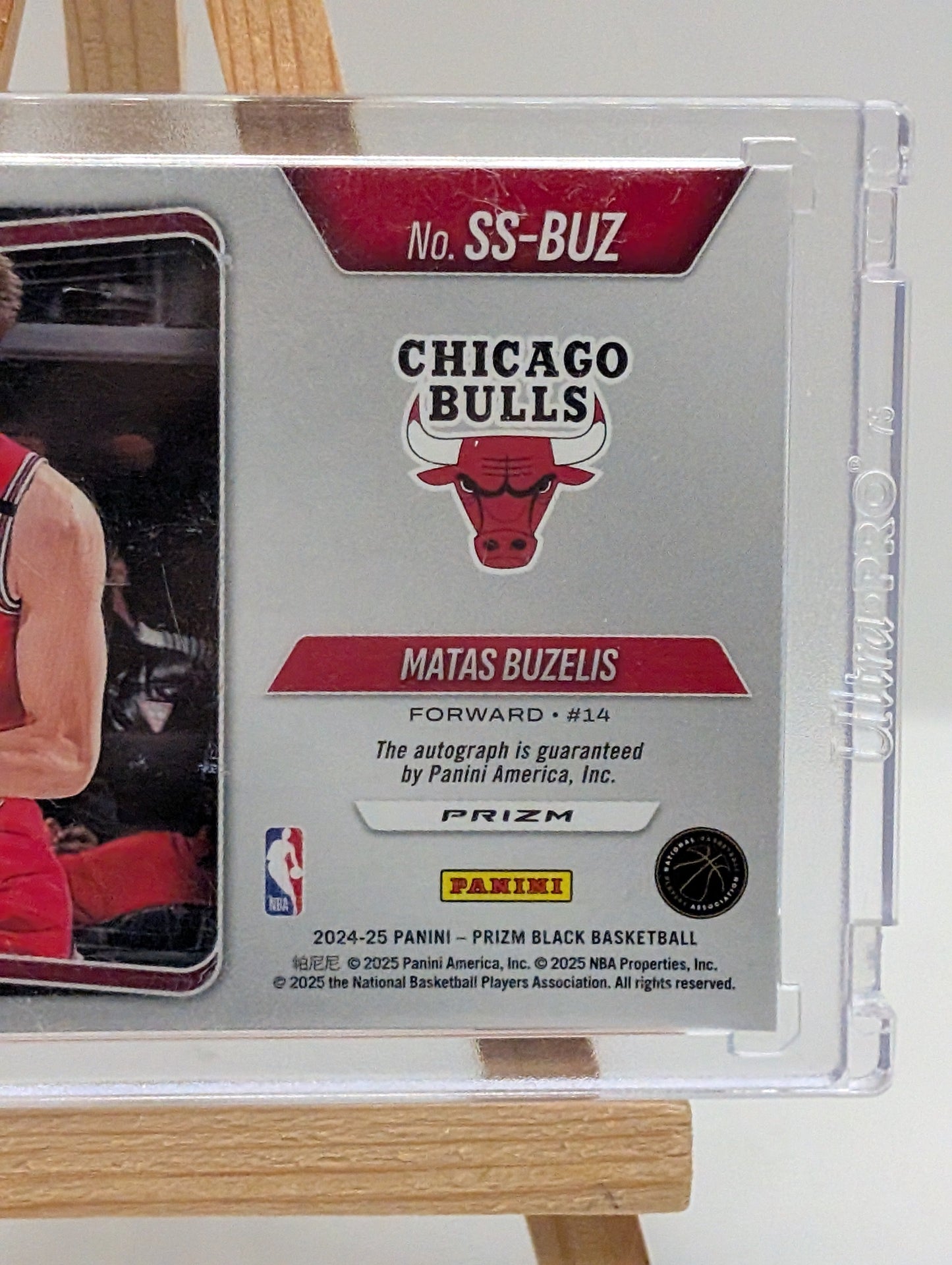 MATAS BUZELIS 2024-25 PRIZM BLACK SENSATIONAL ROOKIE RED RC AUTO /99 FRENLY BRICKS - Open 7 Days