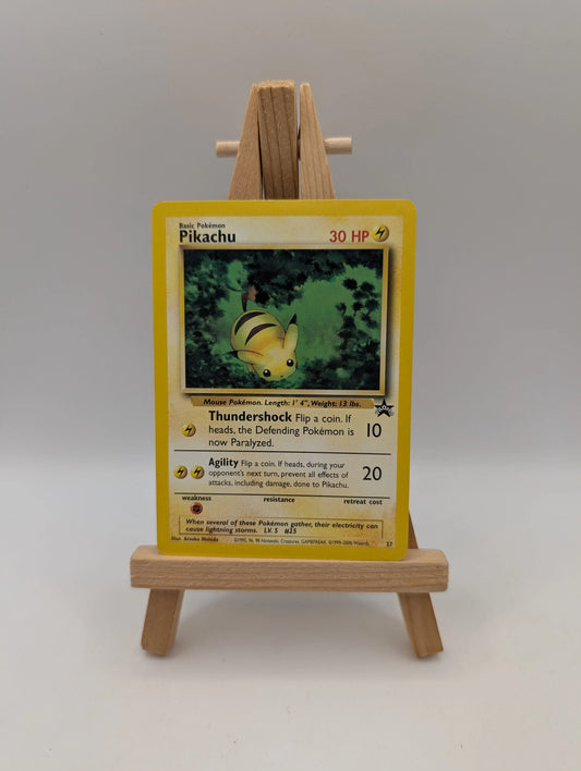 PIKACHU #27 Black Star Promo The Power Of One WOTC Original 2001 - Pokemon Card FRENLY BRICKS - Open 7 Days