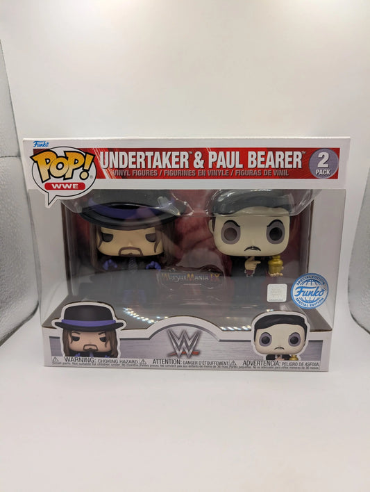 WWE Dual Undertaker & Paul Bearer Funko Pop 2 Pack FRENLY BRICKS - Open 7 Days