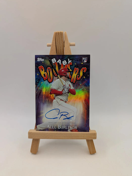 2023 Topps Baby Boomers ALEC BURLESON Rookie Auto #98BB-AB Cardinals FRENLY BRICKS - Open 7 Days