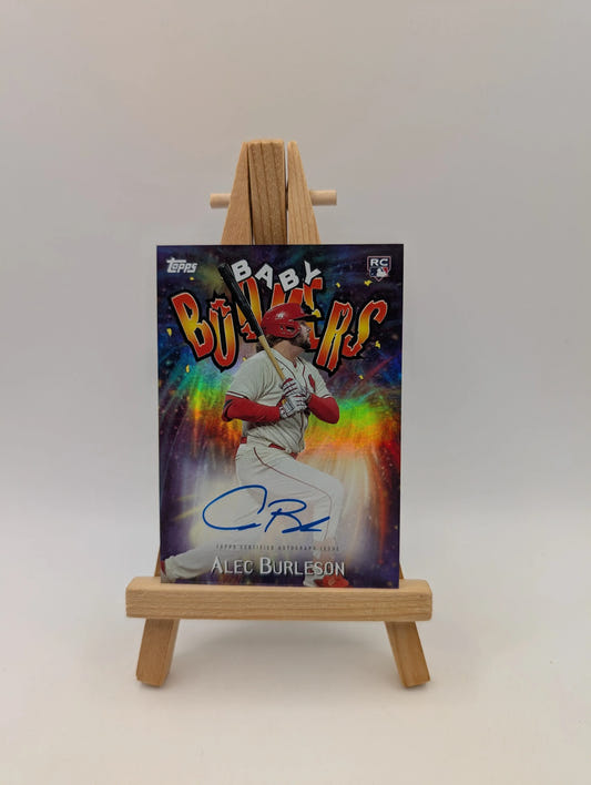 2023 Topps Baby Boomers ALEC BURLESON Rookie Auto #98BB-AB Cardinals FRENLY BRICKS - Open 7 Days