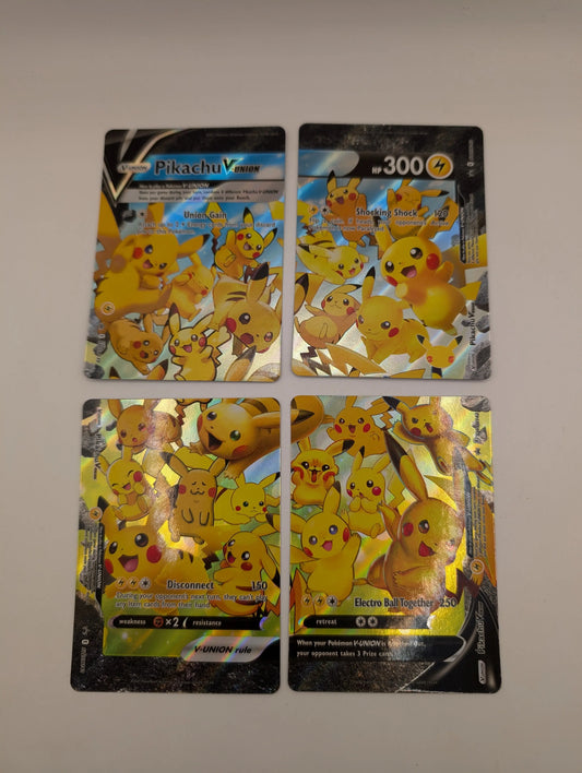 Pikachu V-Union - SWSH139-142 - Pokemon TCG: Celebrations Promo 4 Card Set FRENLY BRICKS - Open 7 Days