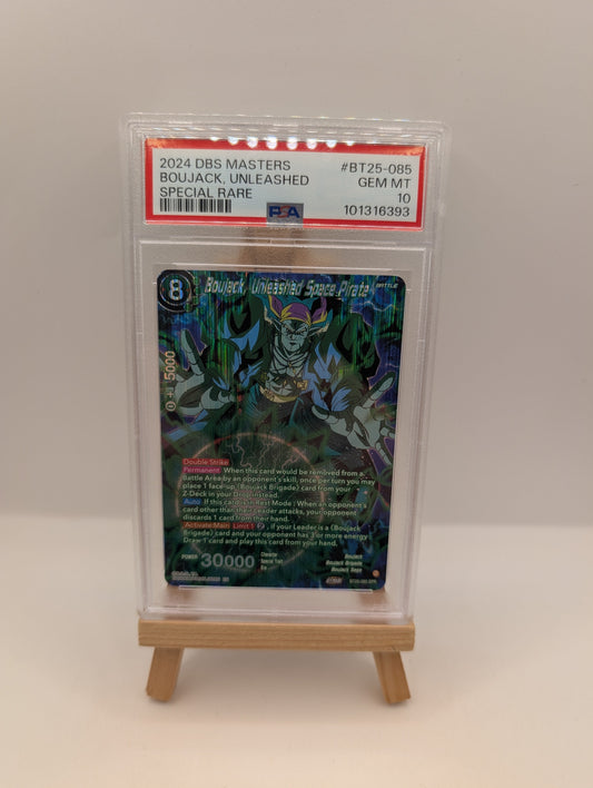 Boujack Unleashed Space Pirate SPR BT25-085 Dragon Ball Super Card - PSA 10 FRENLY BRICKS - Open 7 Days