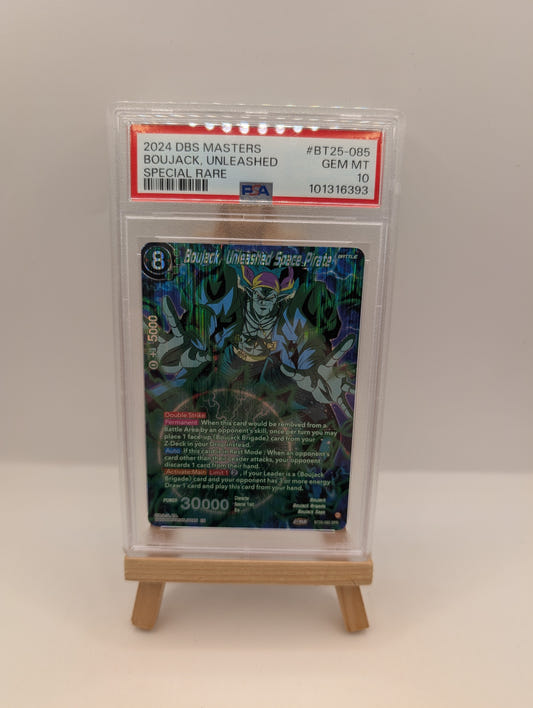 Boujack Unleashed Space Pirate SPR BT25-085 Dragon Ball Super Card - PSA 10 FRENLY BRICKS - Open 7 Days