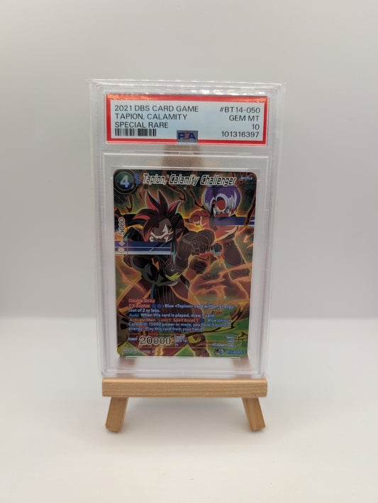 2021 Dragon Ball Sup Cross Spirits BT14 050 Talon Calamity Challenger SPR PSA 10 FRENLY BRICKS - Open 7 Days