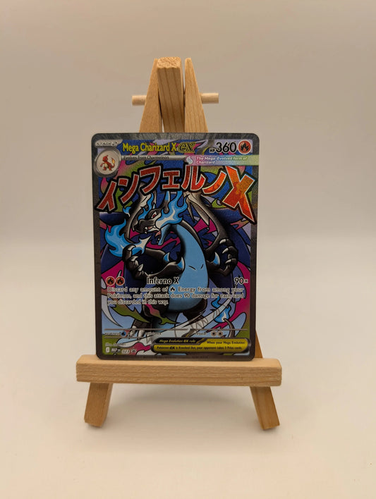 Pokemon TCG - Mega Charizard X ex MEP 023 Black Star Promo FRENLY BRICKS - Open 7 Days