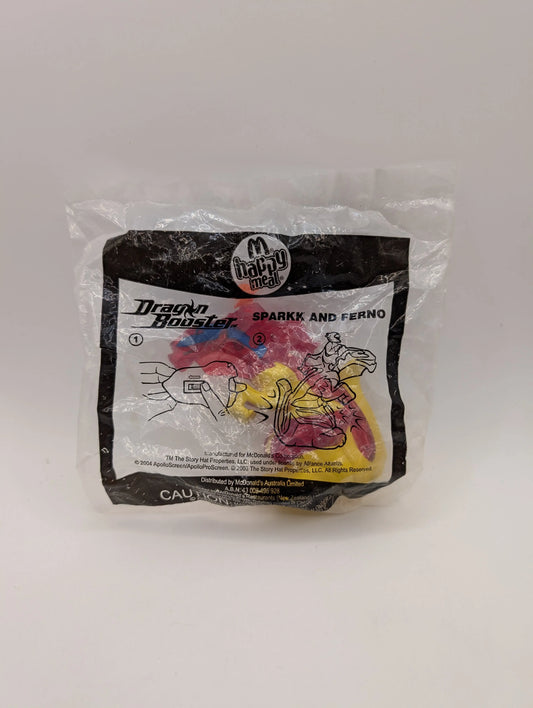 2006 McDonald's Happy Meal Dragon Booster #8 Sparkk And Ferno FRENLY BRICKS - Open 7 Days