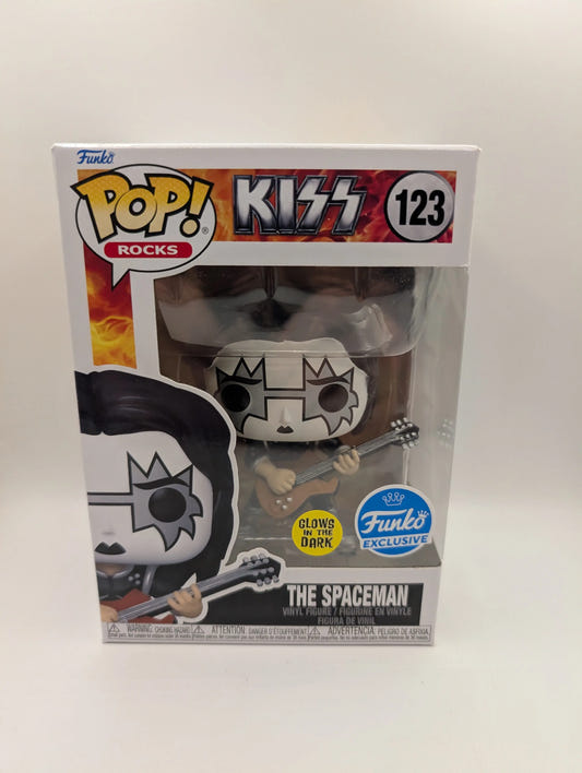 KISS - The Spaceman Glow in the Dark Pop! Vinyl Figure (RS) #123 FRENLY BRICKS - Open 7 Days