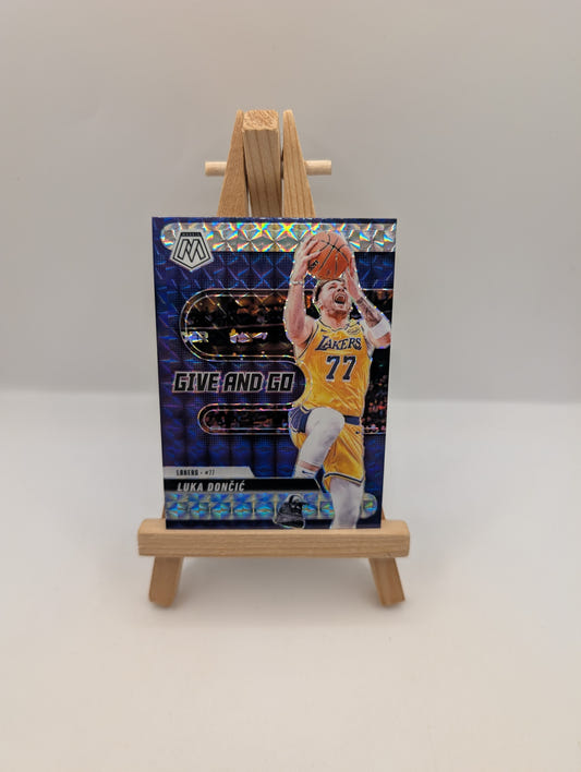 Luka Doncic RARE PURPLE MOSAIC REFRACTOR SSP LAKERS MINT FRENLY BRICKS - Open 7 Days