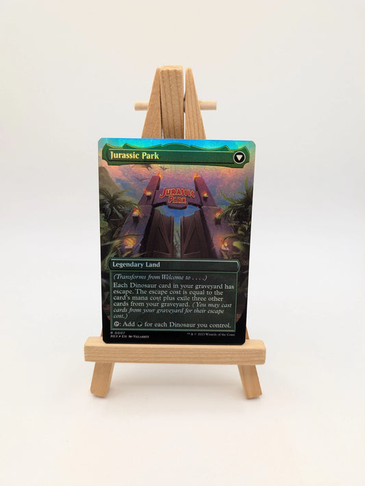 MTG Magic the Gathering REX Borderless Foil #7 Welcome to Jurassic Park World FRENLY BRICKS - Open 7 Days