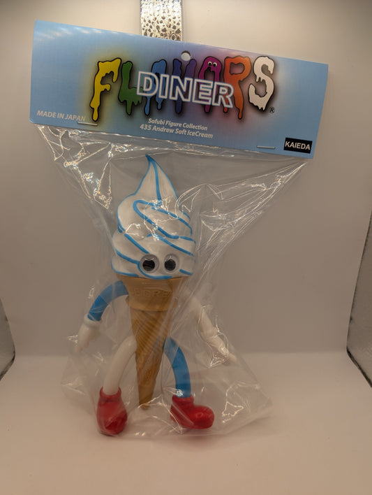 Dune/Tetsurod Flavors Andrew Soft Serve Ice Cream 435 BLUE white Sofubi FRENLY BRICKS - Open 7 Days