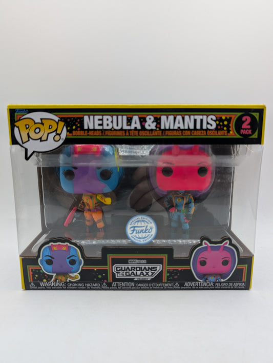 Funko Pop! Marvel Nebula and Mantis Blacklight Glow Exclusive 2-Pack (2)