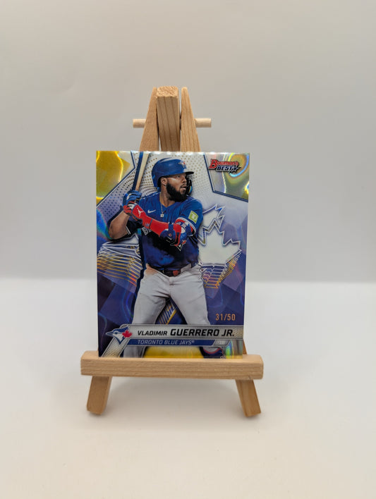 2025 Bowman’s Best Vladimir Guerrero Jr. Gold Refractor /50 #22 Blue Jays FRENLY BRICKS - Open 7 Days