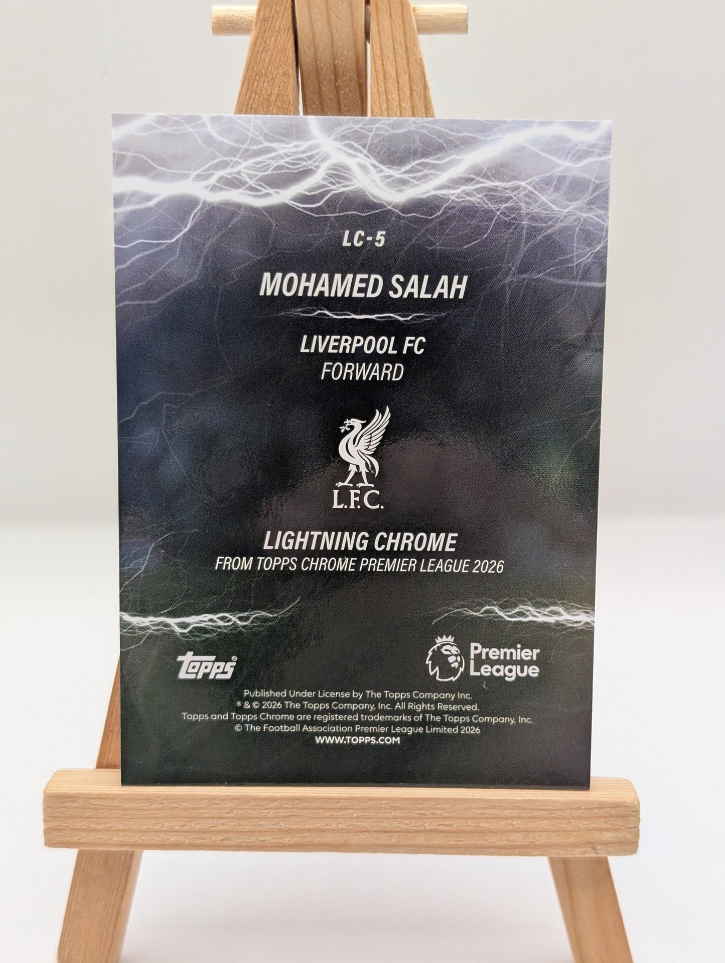 Mohamed Salah 2025-26 Topps Chrome Premier League Lightning Chrome #LC-5 /25 FRENLY BRICKS - Open 7 Days