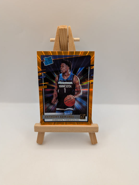 2020-21 Panini Donruss - Rated Rookies Anthony Edwards #201 Orange Laser (RC) FRENLY BRICKS - Open 7 Days