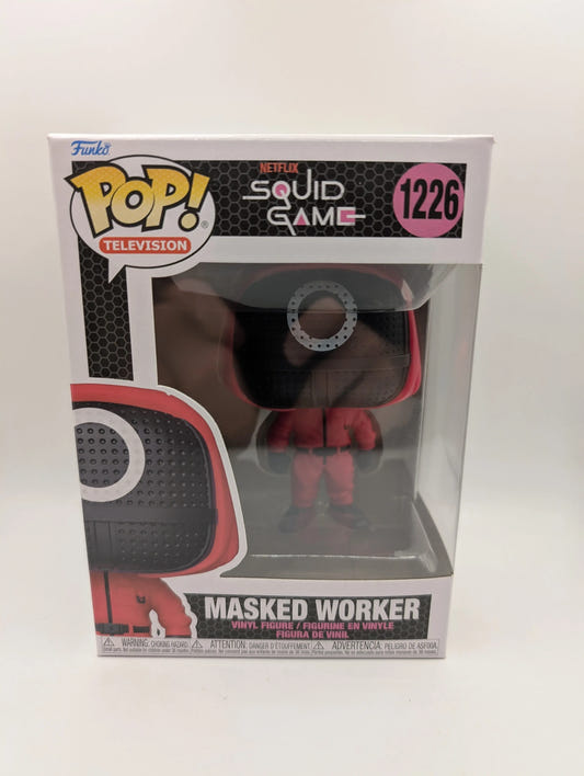 Funko Pop! Vinyl - Squid Game - Red Soldier (Circle Mask) Masked Worker #1226 FRENLY BRICKS - Open 7 Days