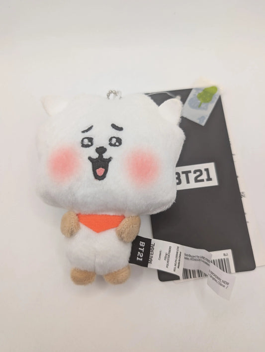 BT21 RJ Today's Feeling Excited Plush Keychain - Official LINE Friends FRENLY BRICKS - Open 7 Days