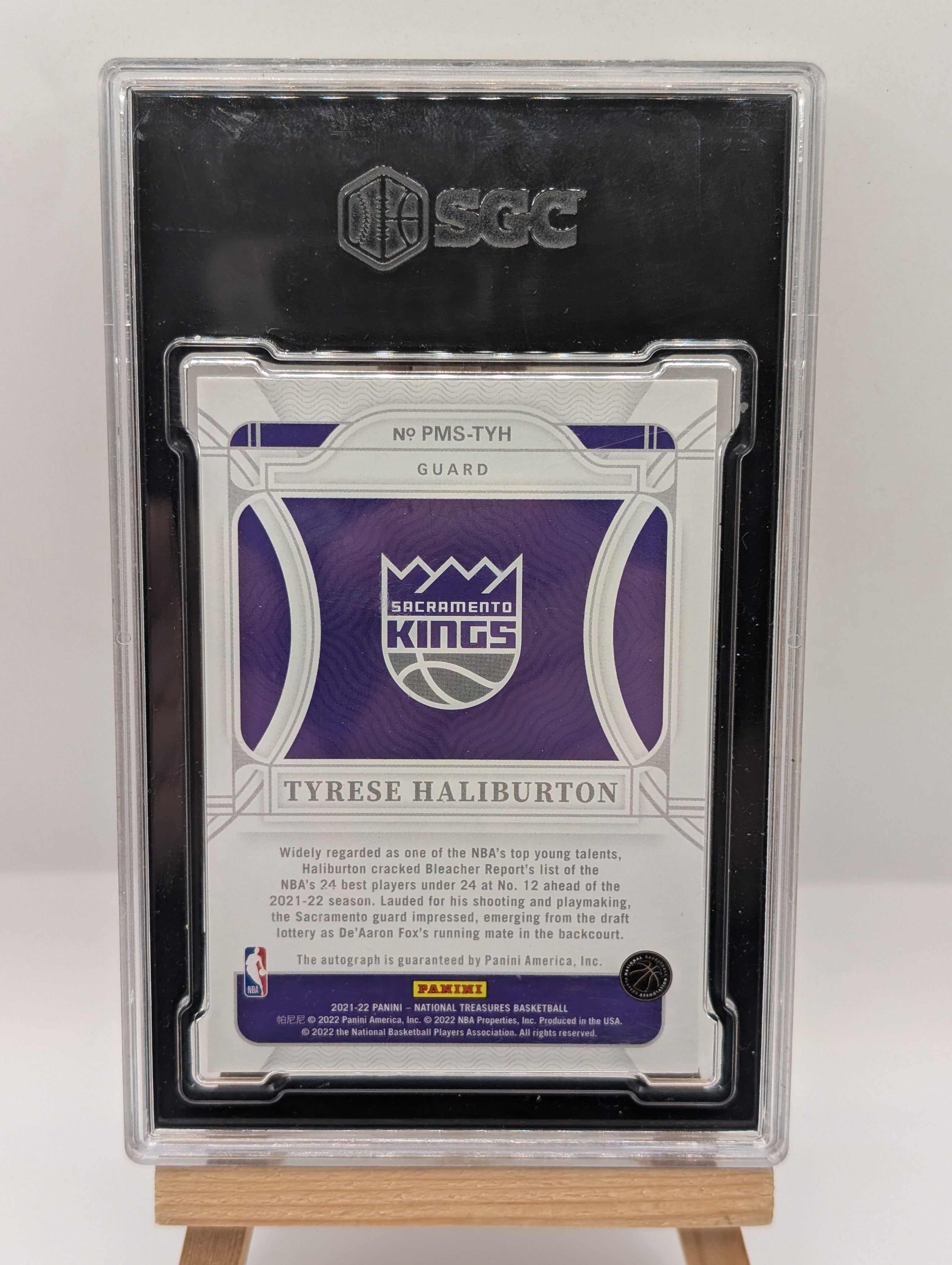 TYRESE HALIBURTON 2021-22 National Treasures Penmanship Auto /49 SGC 9 FRENLY BRICKS - Open 7 Days