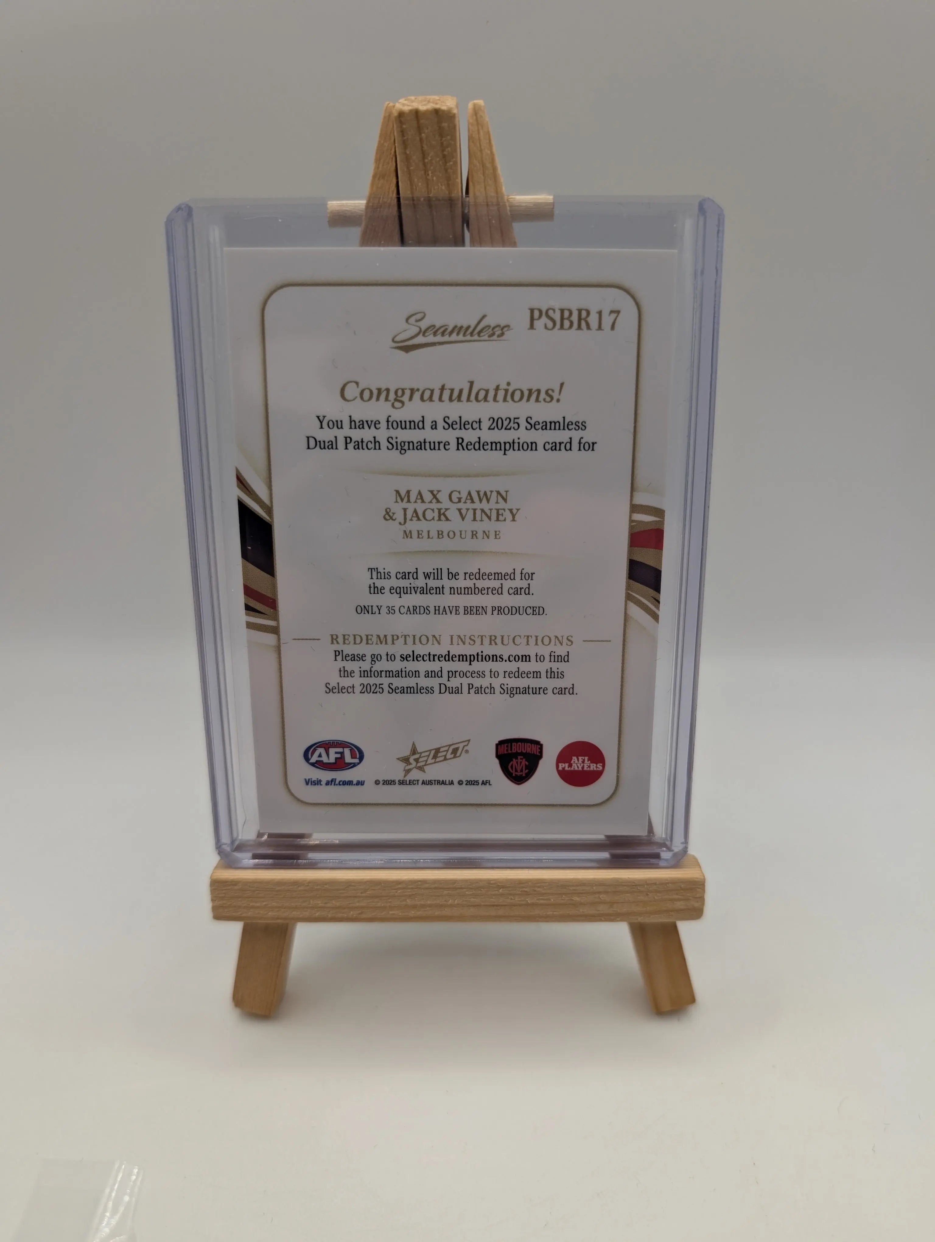 Max Gawn & Jack Viney - Melbourne Demons - Signature Redemption - /35 Seamless FRENLY BRICKS - Open 7 Days