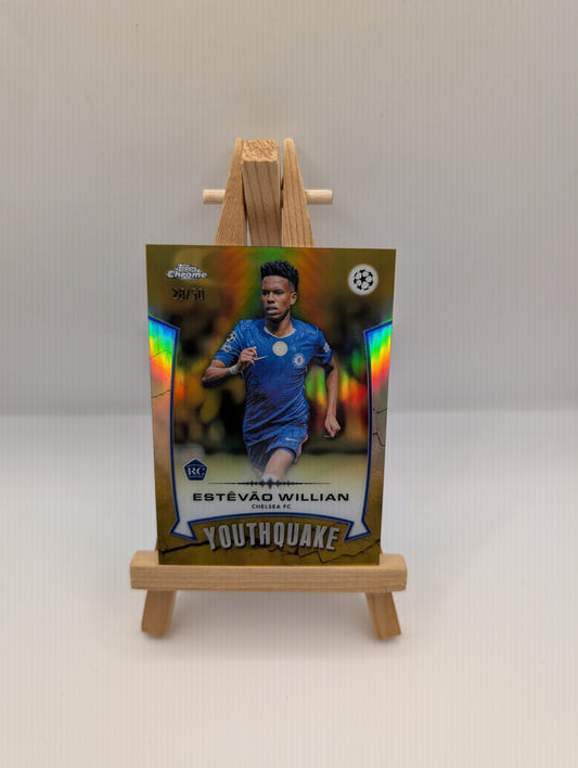 Estevao Willian Chelsea FC SP Youthquake bookend /50 RC Topps Chrome UCC 2026 FRENLY BRICKS - Open 7 Days