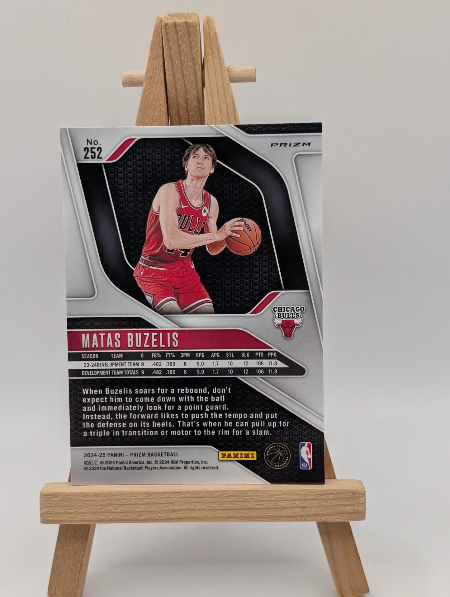 2024-25 Panini Prizm Matas Buzelis RC Red Ruby Wave Prizm Rookie SP Color Match FRENLY BRICKS - Open 7 Days