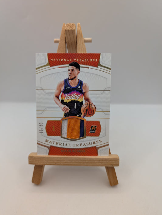 2021-22 National Treasures Devin Booker Material Treasures /25 Game Worn FRENLY BRICKS - Open 7 Days