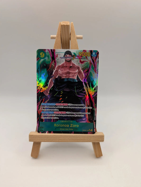 One Piece Wings of the Captain Roronoa Zoro OP06-118 Secret Rare SEC Alt Art FRENLY BRICKS - Open 7 Days