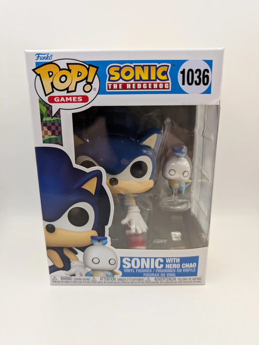 Funko Pop Sonic The Hedgehog Sonic with Chao #1036 Vinyl Figure FRENLY BRICKS - Open 7 Days