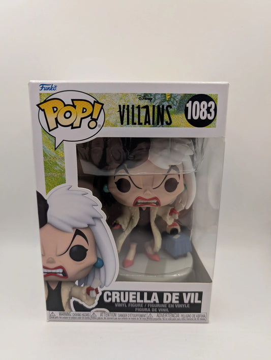 Disney Villains - Cruella de Vil Pop! Vinyl Figure #1083 Funko FRENLY BRICKS - Open 7 Days
