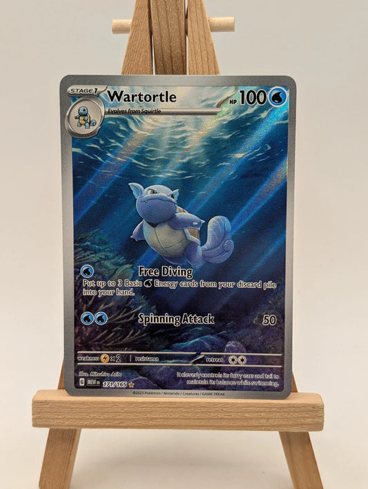 Wartortle - 171/165 - Scarlet & Violet-151 - Illustration Rare - NM -Pokemon TCG FRENLY BRICKS - Open 7 Days