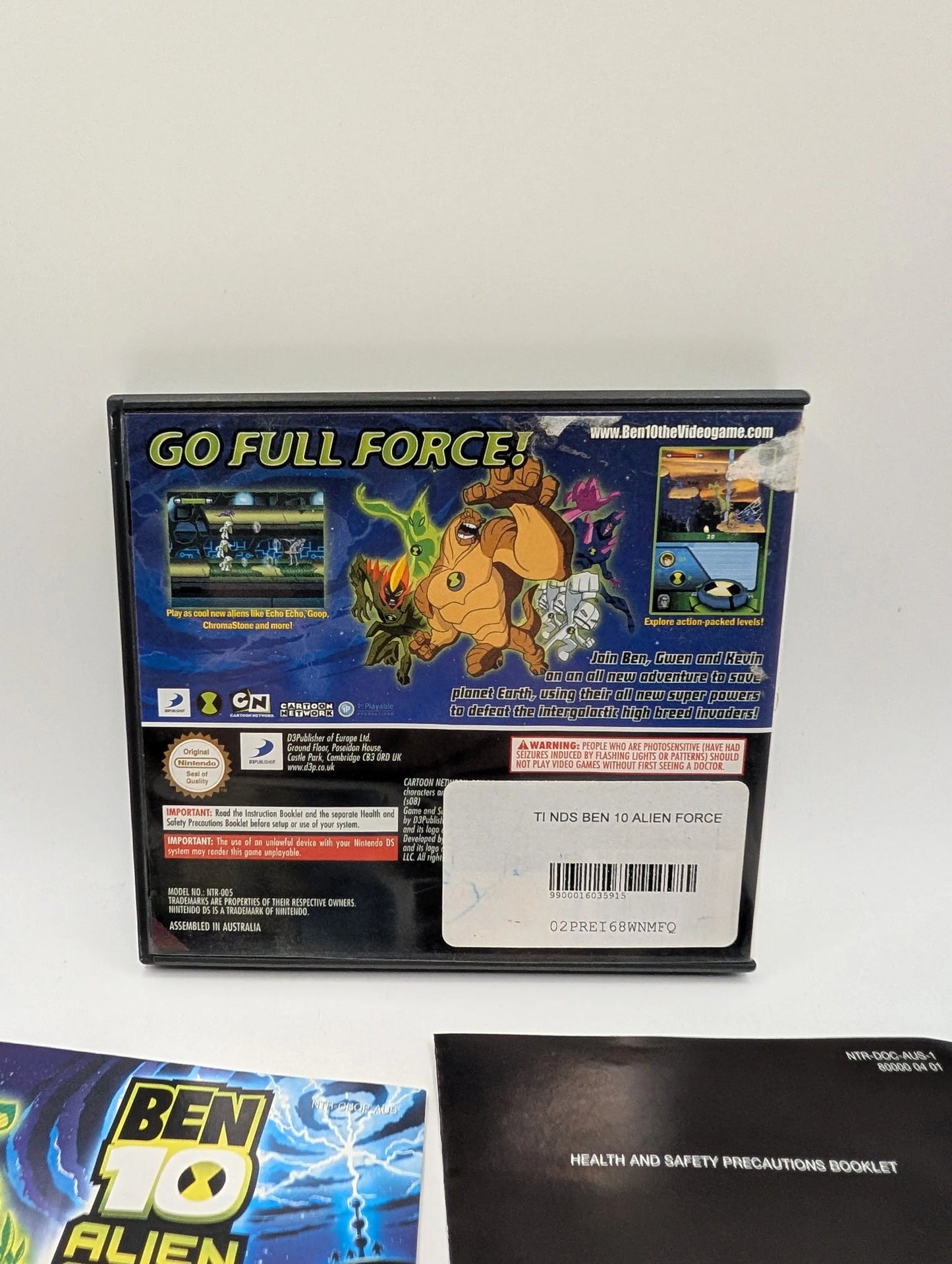 Ben 10 Alien Force - Nintendo DS Game FRENLY BRICKS - Open 7 Days