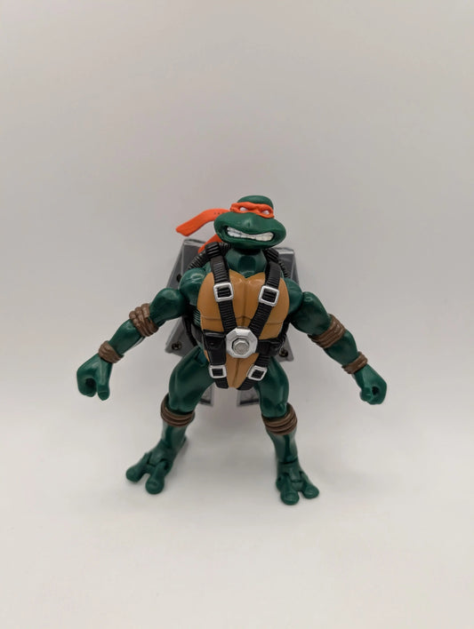 2004 TMNT Teenage Mutant Ninja Turtles AIR NINJA MICHELANGELO Figure loose FRENLY BRICKS - Open 7 Days