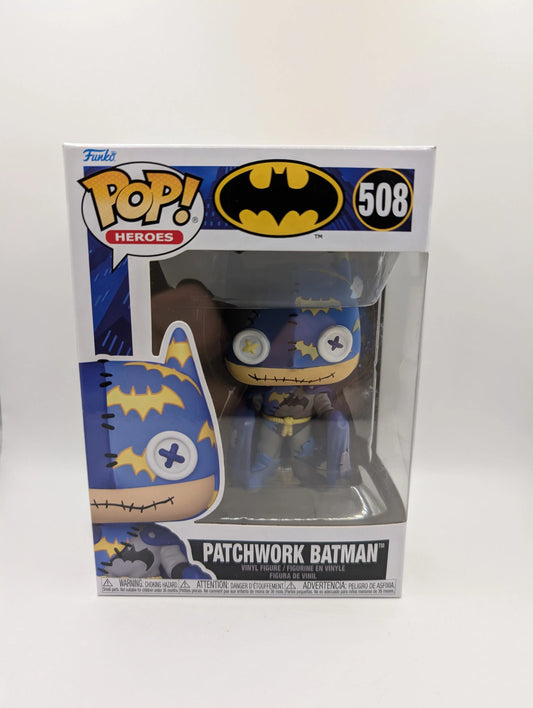 DC Comics - Patchwork Batman Pop! Vinyl Figure #508 FRENLY BRICKS - Open 7 Days