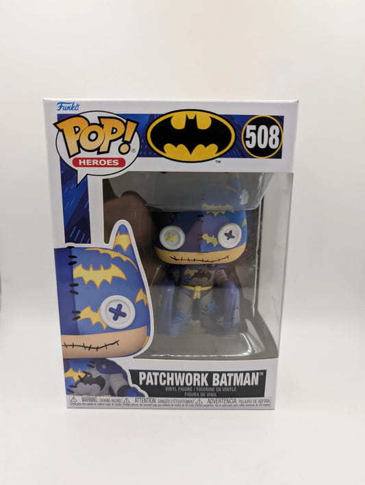 DC Comics - Patchwork Batman Pop! Vinyl Figure #508 FRENLY BRICKS - Open 7 Days