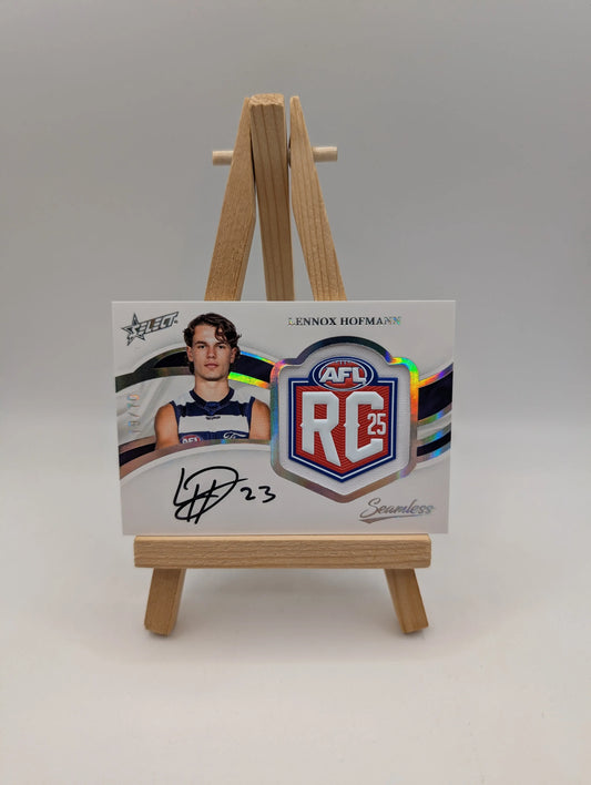 2025 AFL Select Seamless Rookie Badge Signature Lennox Hofmann /70 FRENLY BRICKS - Open 7 Days