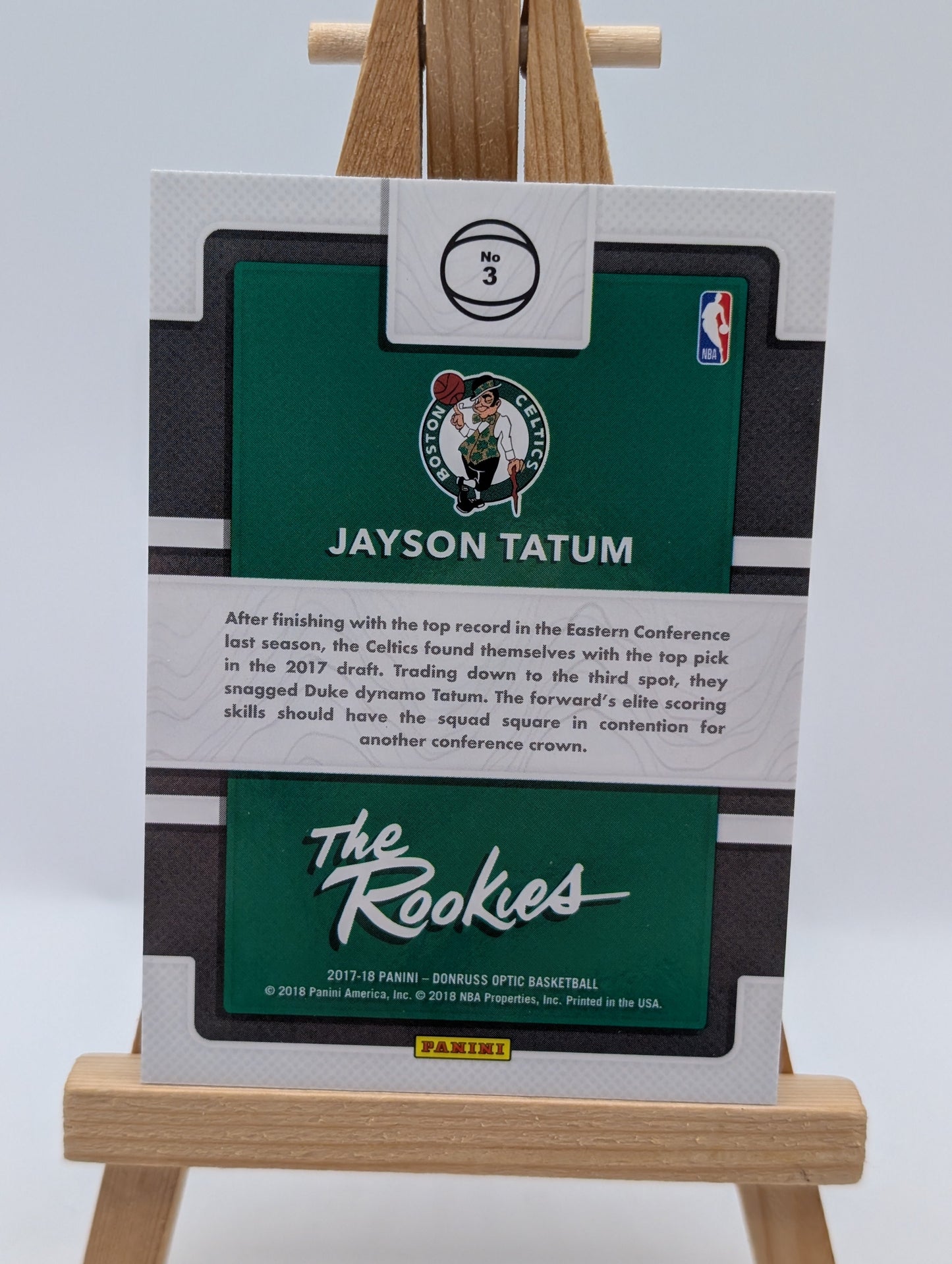 2017-18 Panini Donruss Optic - The Rookies Jayson Tatum #3 (RC) FRENLY BRICKS - Open 7 Days