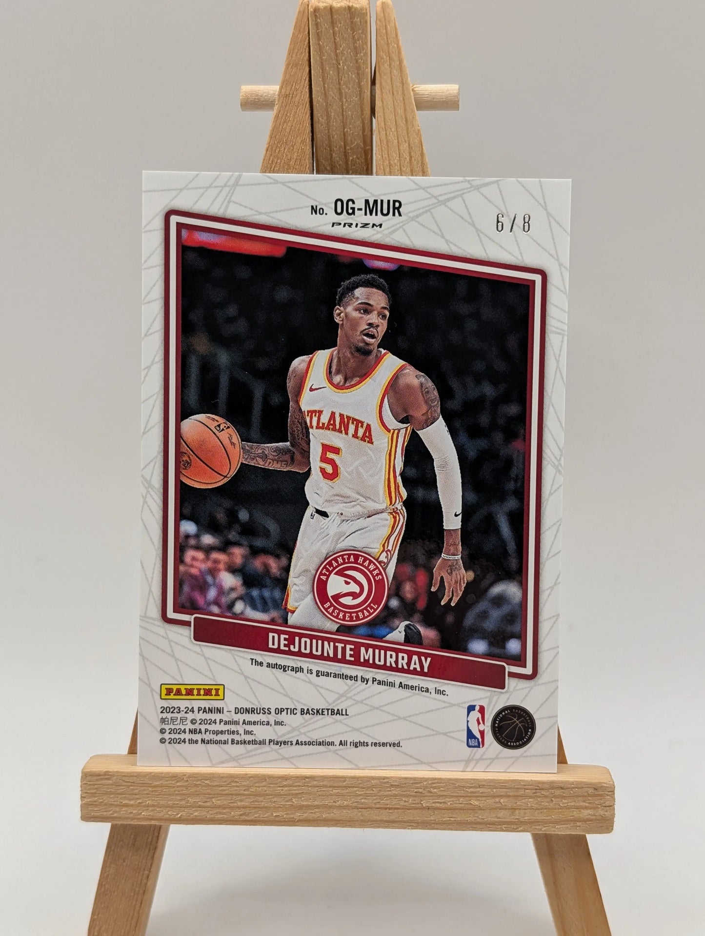 2023-24 Donruss Optic Opti-Graphs #OG-MUR Dejounte Murray Black Gold Mojo /8 SSP FRENLY BRICKS - Open 7 Days