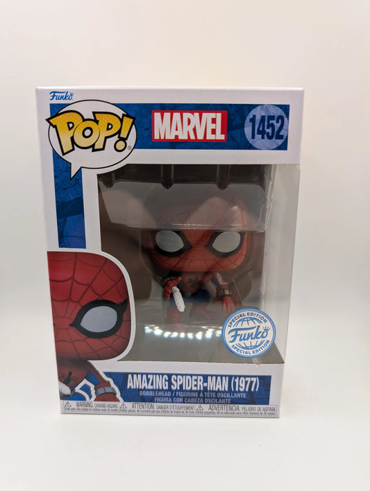 Funko Pop! Marvel - Amazing Spider-Man (1977) Special Edition #1452 FRENLY BRICKS - Open 7 Days