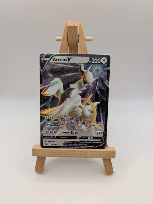 METAL Arceus V 122/172 Brilliant Stars Ultra Rare Promo Pokemon Card FRENLY BRICKS - Open 7 Days