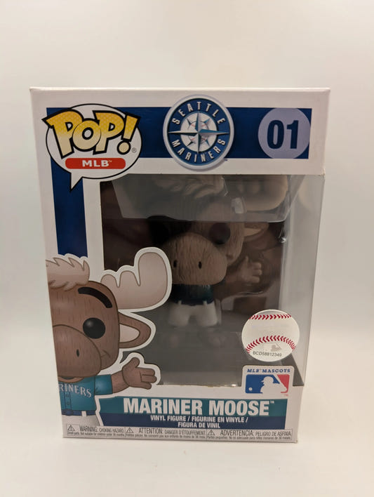 Funko POP! MLB Seattle Mariners Mascot Mariner Moose 01 Vinyl Figure Baseball